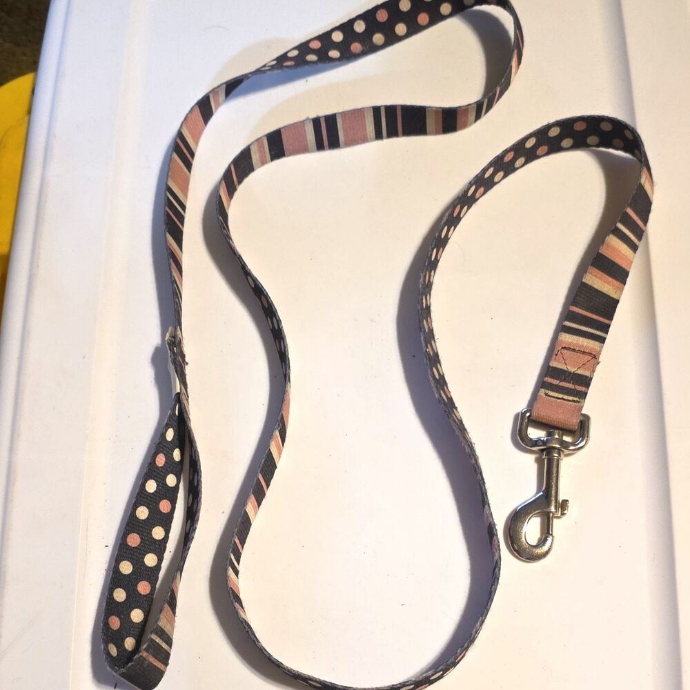 UpCountry Stripes/Bold Dot Nylon Standard Dog Leash 1" x 6' Large